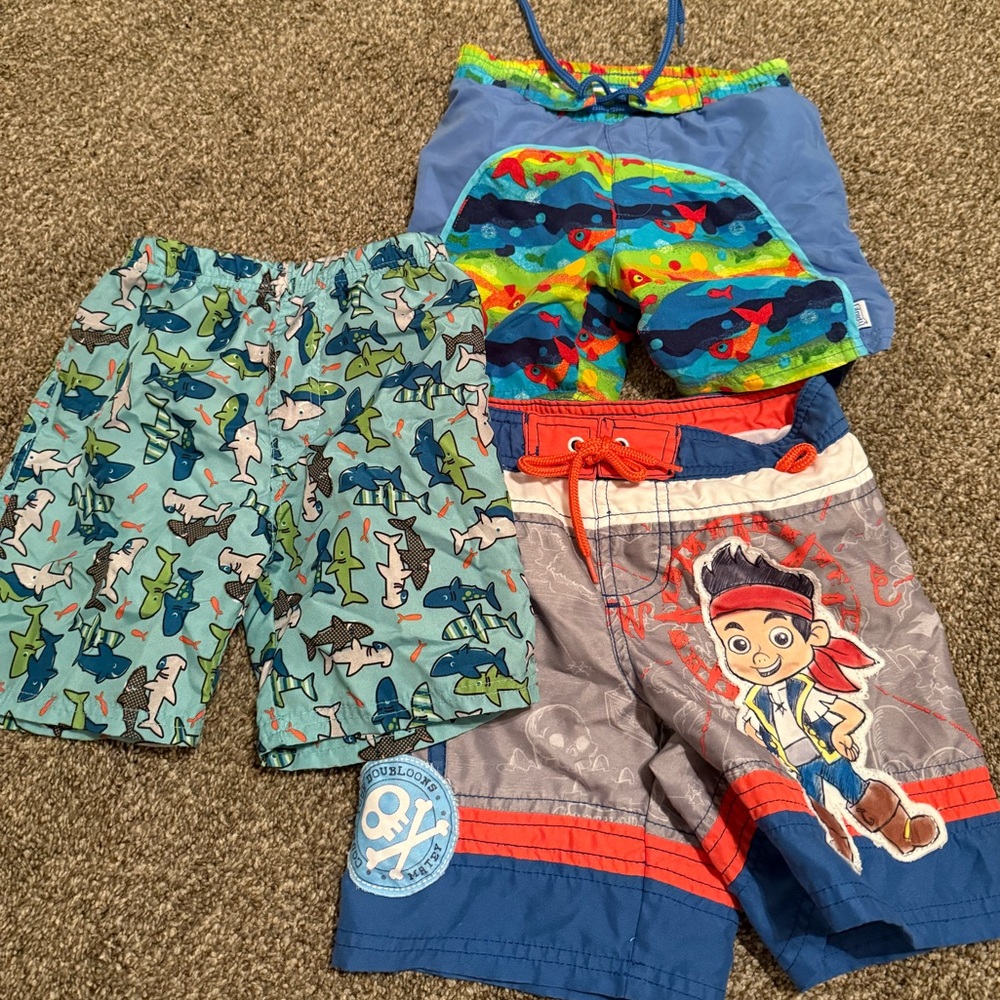 Colorful Kids' Swim Shorts Set